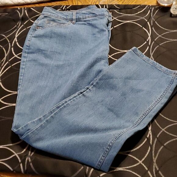 Denim &Co regular Modern waist straight leg  18W - Picture 1 of 7